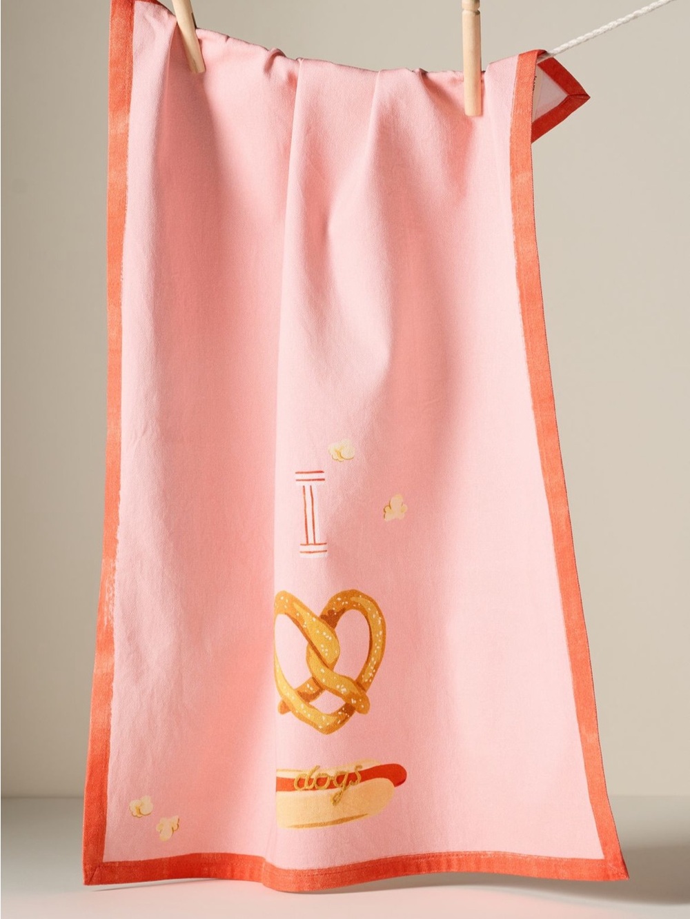 Anthropologie I love Dogs Kitchen towel